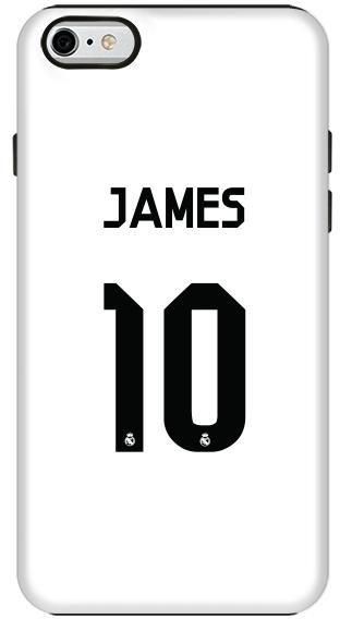 Stylizedd Apple iPhone 6 Premium Dual Layer Tough Case Cover Gloss Finish - James Real Jersey