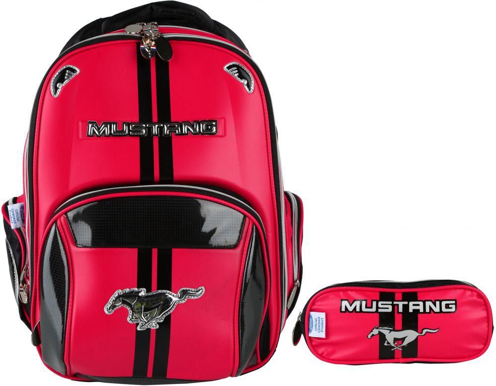 School Backpack 16 Inch Mustang For Boys by Ford, Red