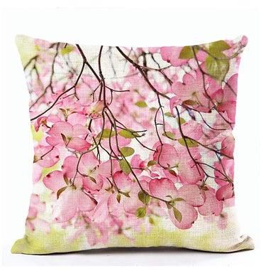Flowers Themed Comfy Square Cushion Cover Multicolour 45x45centimeter
