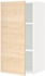METOD Wall cabinet with shelves - white/Askersund light ash effect 40x80 cm