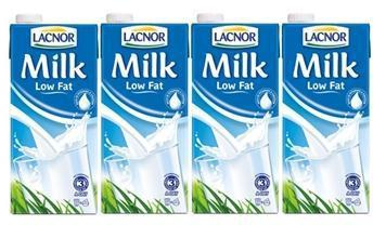 Lacnor Low Fat Milk - 4 x 1 L