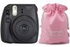 Fujifilm Instax Mini 8 Instant Film Camera Black with Pink Pouch