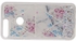 Huawei Y7 2018 - Silicone Cover With Prints And Moving Glitter