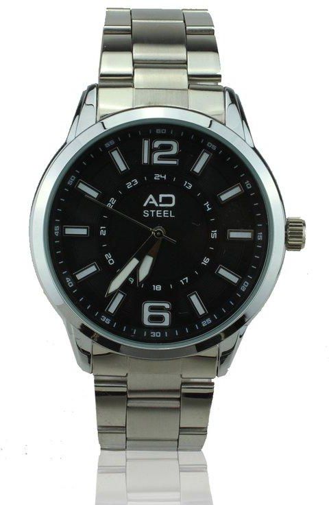 AD STEEL Casual Watch for Men (Black)	