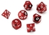 Generic Dungeons And Dragons Dice Set: Ruby Red Metal Pathfinder D&D, Rpg, D20, Dnd