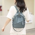 High Quality Soft Leather Backpack - Baby Blue