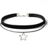 Female Creative Style Bowknot Lace Diamond Necklace Set Fashion Love Accessories - Black - 1 Set
