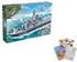 BanBao 8413 Navy Frigate Battleship Building Block Set 858pcs (Compatible with Legos) with Coloring Book