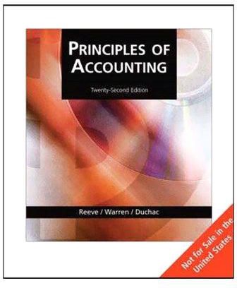 Principles Of Accounting Paperback English by James M. Reeve - 17-Feb-07