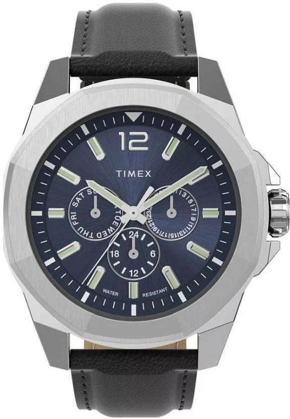 Timex T2V432 Men’s Expedition Sierra Chronograph Leather Strap Watch