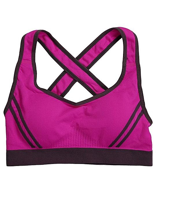 Generic Women Padded Bra Backcross Athletic Slim Vest Gym Fitness Sports Yoga Stretch