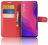 Generic Litchi Texture Horizontal Flip PU Leather Case for OPPO Find X, with Holder & Card Slots & Wallet (Red)