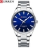 Curren 8425 Blue Silver Stainless Steel Analog Watch For Men