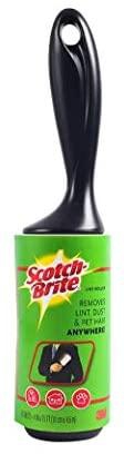 Scotch-Brite Lint Roller with 30 Sheets,Black/White