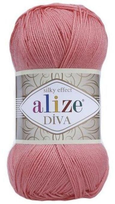 ALIZE DiVA 619 Coral - Crochet And Knitting Yarn