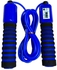 حبل قفز قابل للتعديل بالعداد مقابض فوم - أزرق