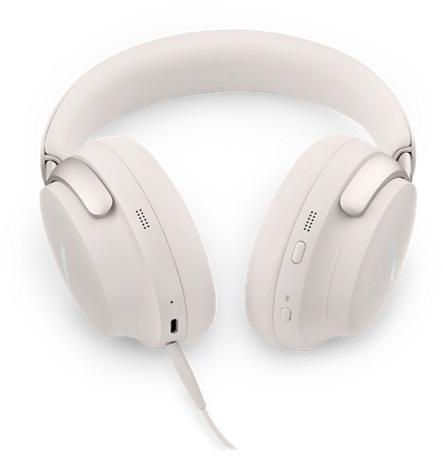 Bose Quiet Comfort Ultra Wireless Noise Cancelling Headphones , White Smoke