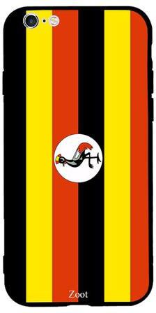 Thermoplastic Polyurethane Protective Case Cover For Apple iPhone 6 Plus Uganda Flag