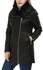 Miss Venus Fur Collar Leather Jacket-Black