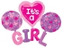 It’s A Girl Balloons Set For Baby Shower 4 Pcs 32″