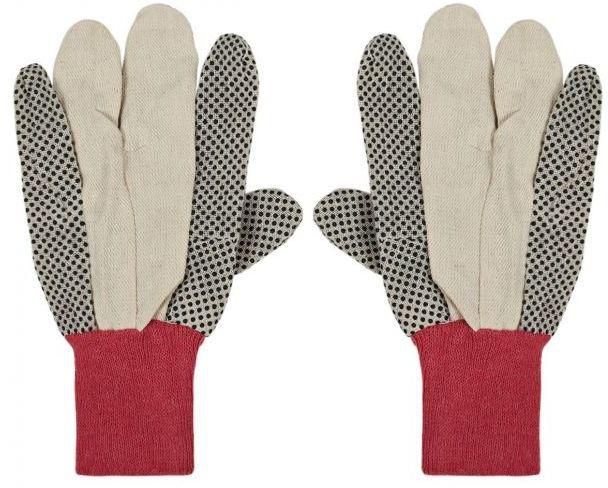 Generic Power Tool Polka Dot Cotton Drill Gloves - Multi Color