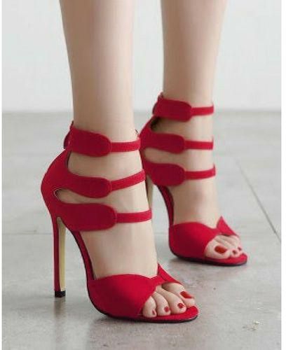 Fashion Red Stiletto Sandals