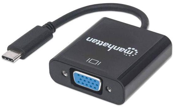 Manhattan USB-C To VGA Converter USB 3.2 Gen 1 Type-C Male To VGA Female