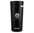 Cafe Style Black Thermal Insulated Stainless Steel Mug - 380ml