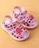 Cute Walk by Babyhug Sandals With Velcro Closure & Heart Applique - Pink