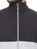 Off Cliff Cotton Two Tone High Neck Zip up Sweatshirt for Men - Heather Grey and Black
