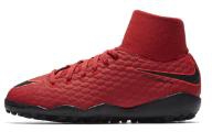 Nike Jr. HypervenomX Phelon III Dynamic Fit Older Kids'Artificial-Turf Football Shoe - Red
