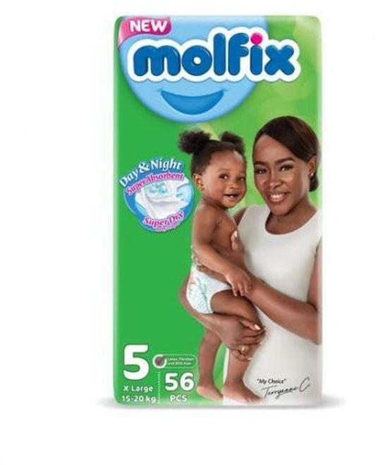 Molfix Baby Day & Night Jumbo Pack Size 5, 15-20Kg(56 Pcs)