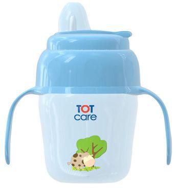 TOT Care 2 in 1 Spout/Straw Cup - 210 ml - Blue
