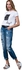 Milla by Trendyol MLWSS16EN3116 Ripped Jeans for Women - 38 EU, Blue