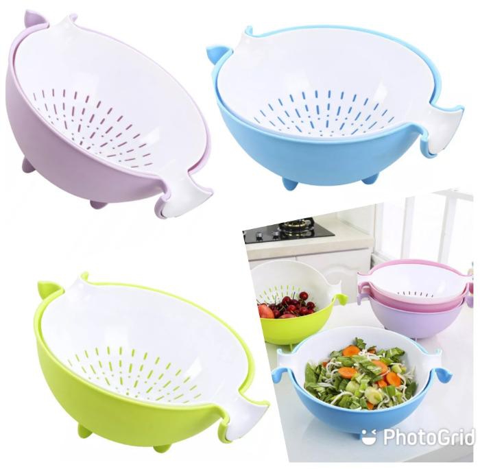 2-in-1 Multifunctional  Rotatable Kitchen Colander/Strainer