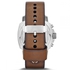 Fossil Modern Machine For Men Beige Dial Leather Band Watch FS4929