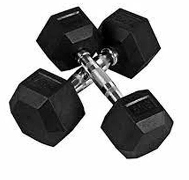 A Pair Of 10kg Hex Dumbell