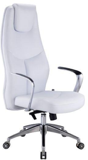 Get Modern Luxury Faux Leather Office Chair, 80×45×50 Cm - White with best offers | Raneen.com