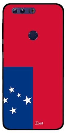 غطاء حماية واقٍ لهاتف هواوي أونر 8 نمط علم ساموا