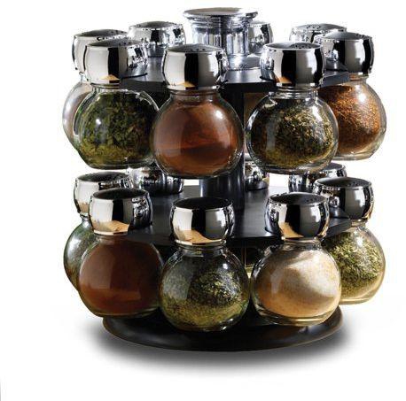 12 piece spice jar rack set
