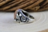 Ring With Natural Agate Stone - Turkish Silver 925