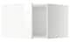 METOD Top cabinet for fridge/freezer, white/Lerhyttan light grey, 60x40 cm - IKEA