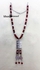 Khan Youssef Necklace And Bracelet Dark Red &Stylish
