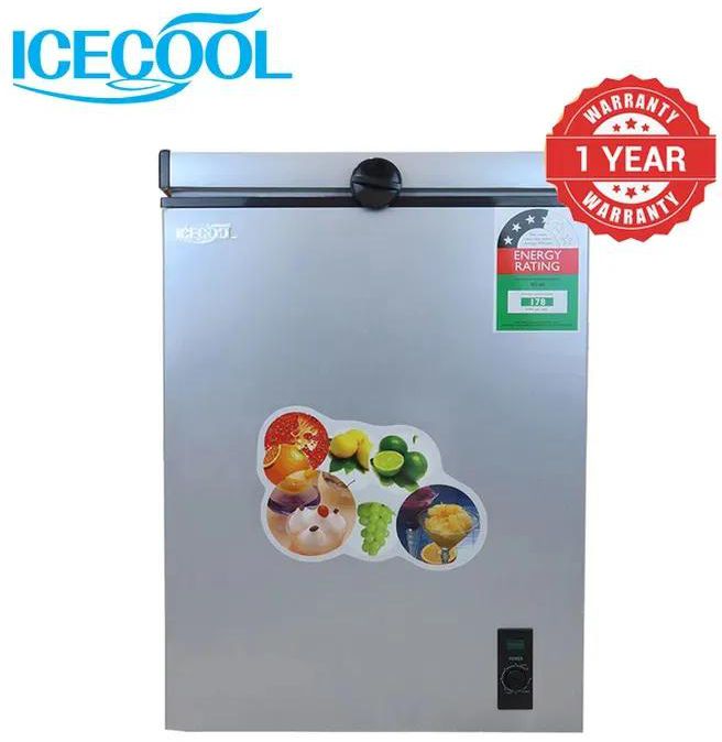 ICECOOL Chest Freezer 109L Fridge AC Refrigerator+1 YEAR WARRANTY