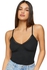 FOREVER21 Women Cami Knit Top M Black