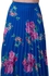 Milla by Trendyol MLWSS16EP3947 Floral Skirt for Women - 38 EU, Blue