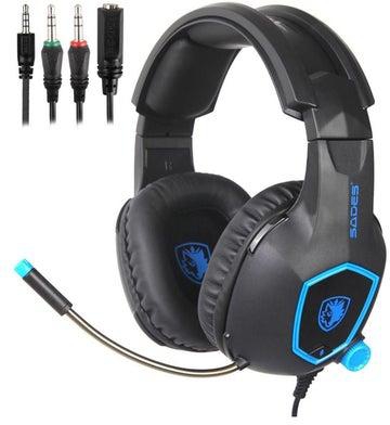 SA818 Wired Over-Ear Gaming Headset With Mic