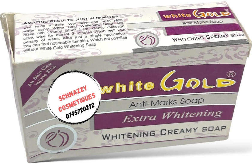 White Gold Beauty Soap - Anti dark spots Blemishes Black marks White Gold Anti-Marks Soap, Extra Brightening