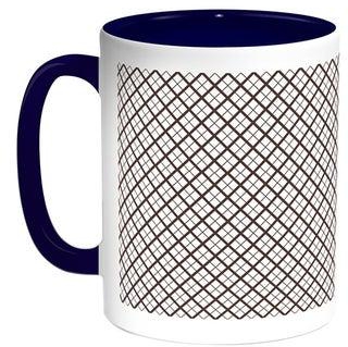 Motifs Printed Coffee Mug Blue/White 11ounce
