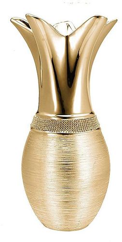 Golden Italian Style Luxury Crystal Vase Bling Ceramic Beautiful Gift Decor 